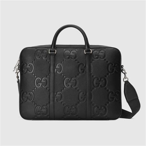 portadocumenti a4 gucci|Jumbo GG travel document case in black leather .